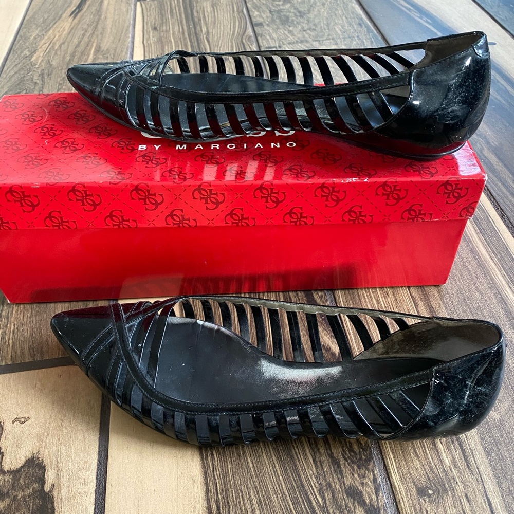 Guess by Maricuano Patent Leather Ballerina Flat. Size 6.5.